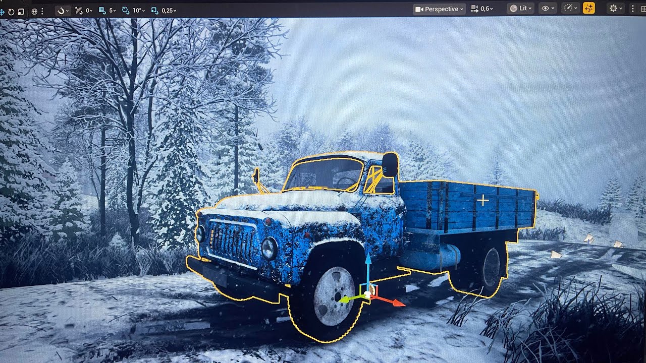 SEverniy25 ZiL UE5 tree winter Russia 