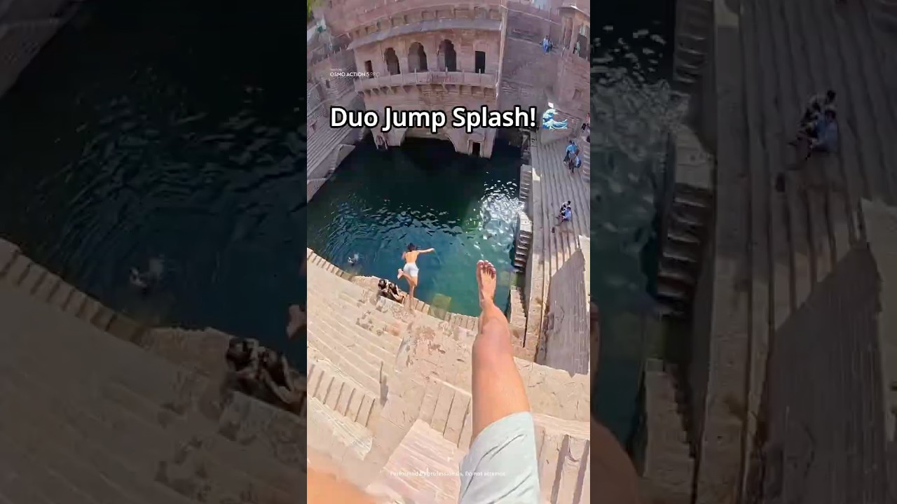 Duo Jump Splash! 🌊 | Shot on Osmo Action 5 Pro