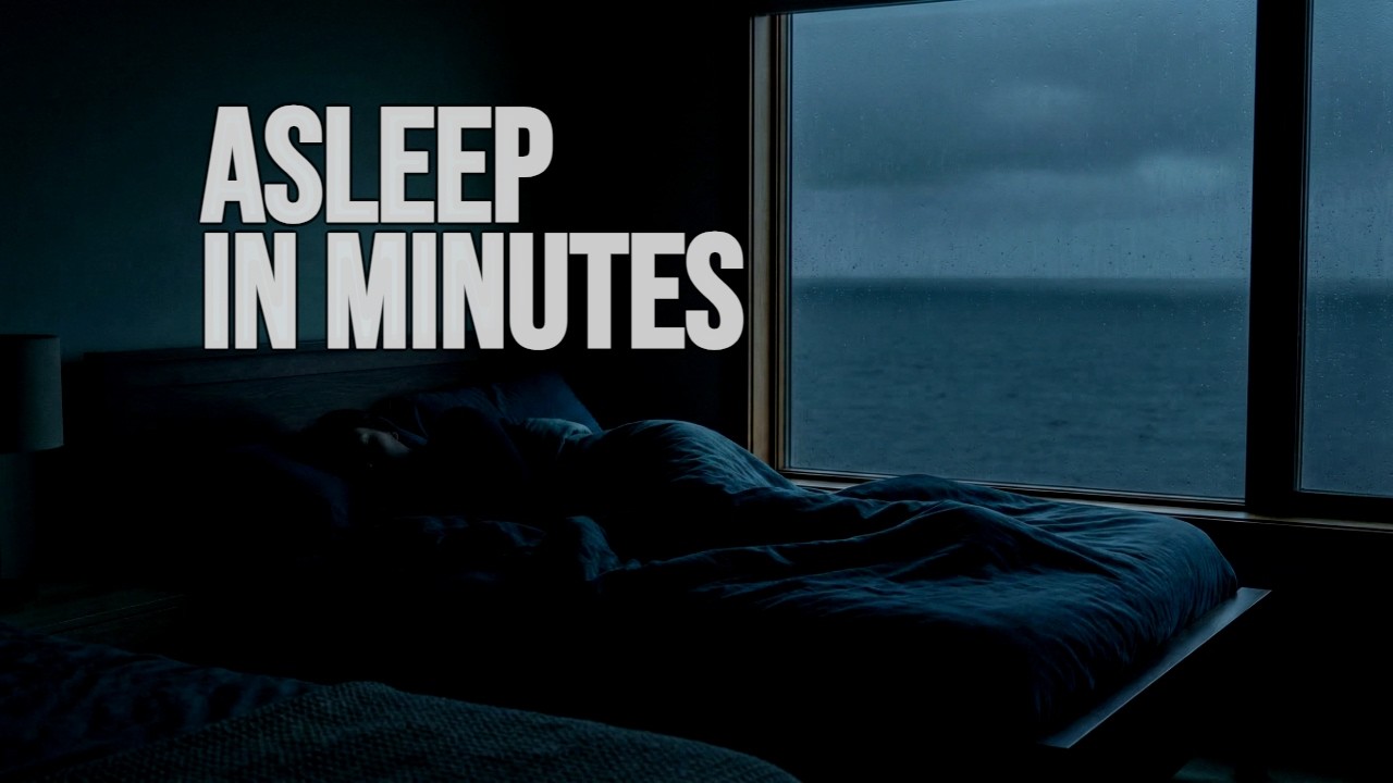 Stop Overthinking 1 Hour | Rain & Ocean Waves for Deep Sleep