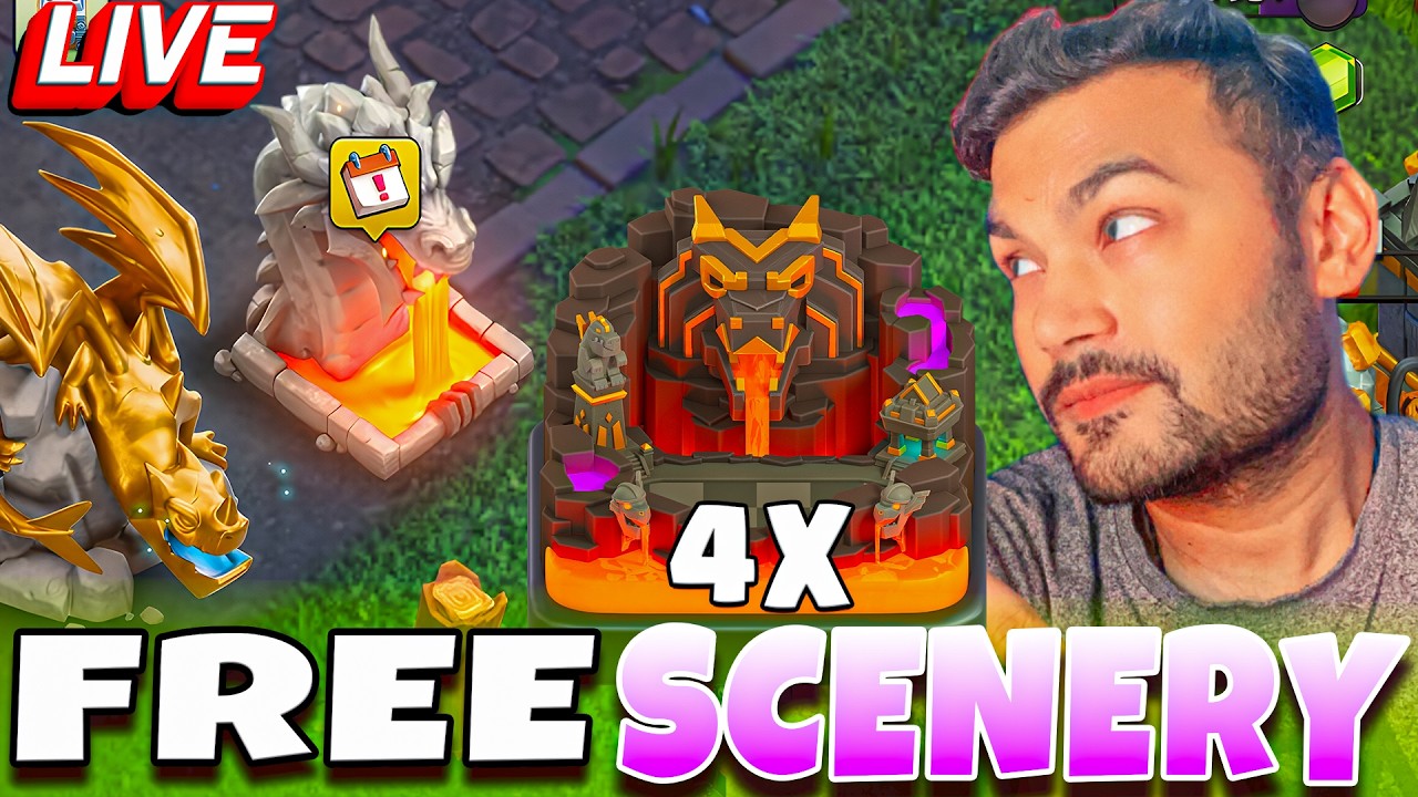 LIVE FREE 4 SCENERY | JOIN NOW | CLASH OF CLANS GAMEPLAY