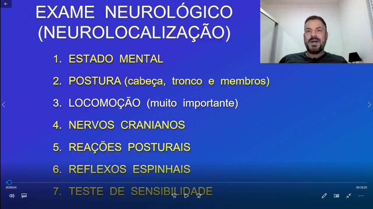 Exame Neurológico.  3 - Locomoção