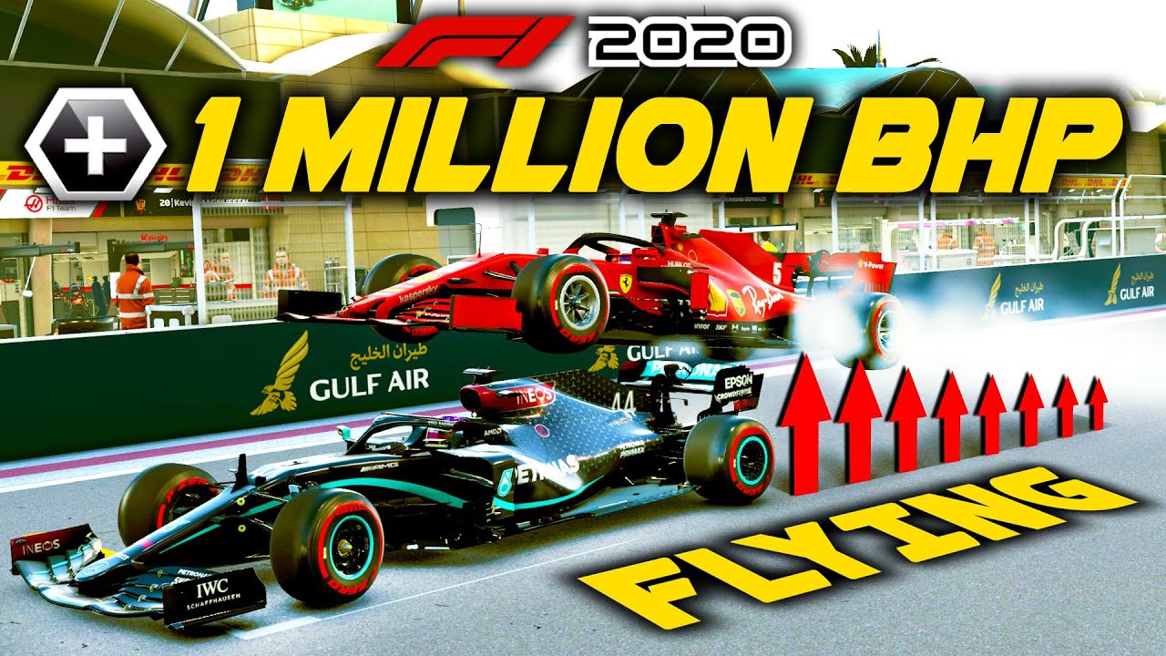 WHAT IF THE FERRARI F1 CAR HAD 1 MILLION BRAKE HORSEPOWER (BHP)?! - Game Breaking F1 Experiment!