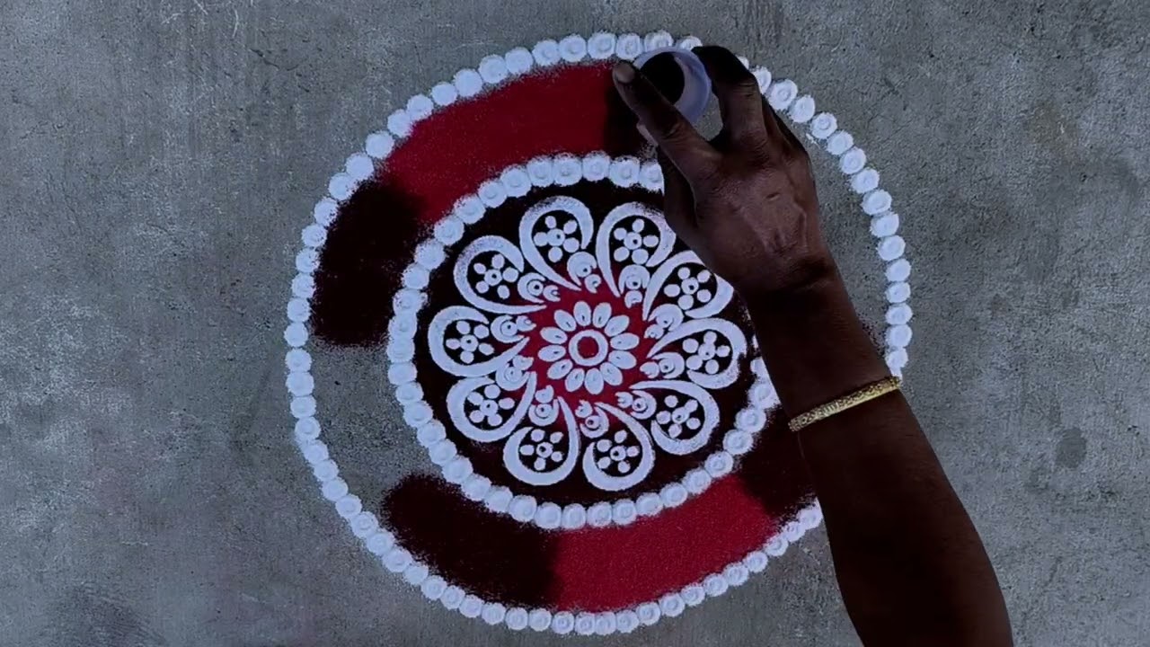 வெள்ளிக்கிழமை படி கோலம் | friday padi kolam | easy rangoli | daily kolam | muggulu | Rovi Rangoli |