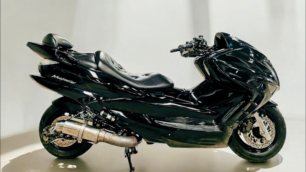 YAMAHA NEW MAJESTY 4D9 JAPAN 250CC.หัวฉีด  สีดำ ของแต่งเพียบ รายการที่ตกแต่งไป