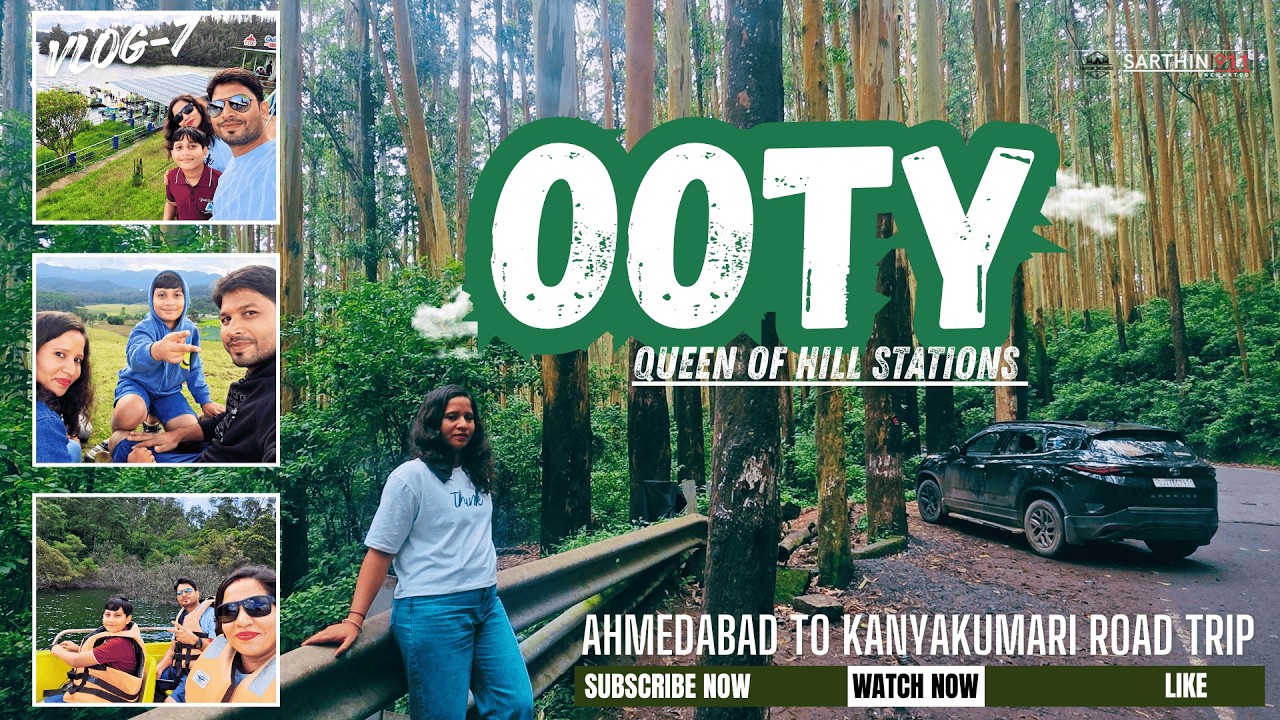 [VLOG-7] Exploring the Beauty of Ooty, TN| Pyakara Lakes, View Points & Forests | Family Travel Vlog