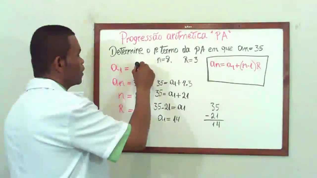 Progressão Aritmética encontre o A1 da P.A Aula Nº 84