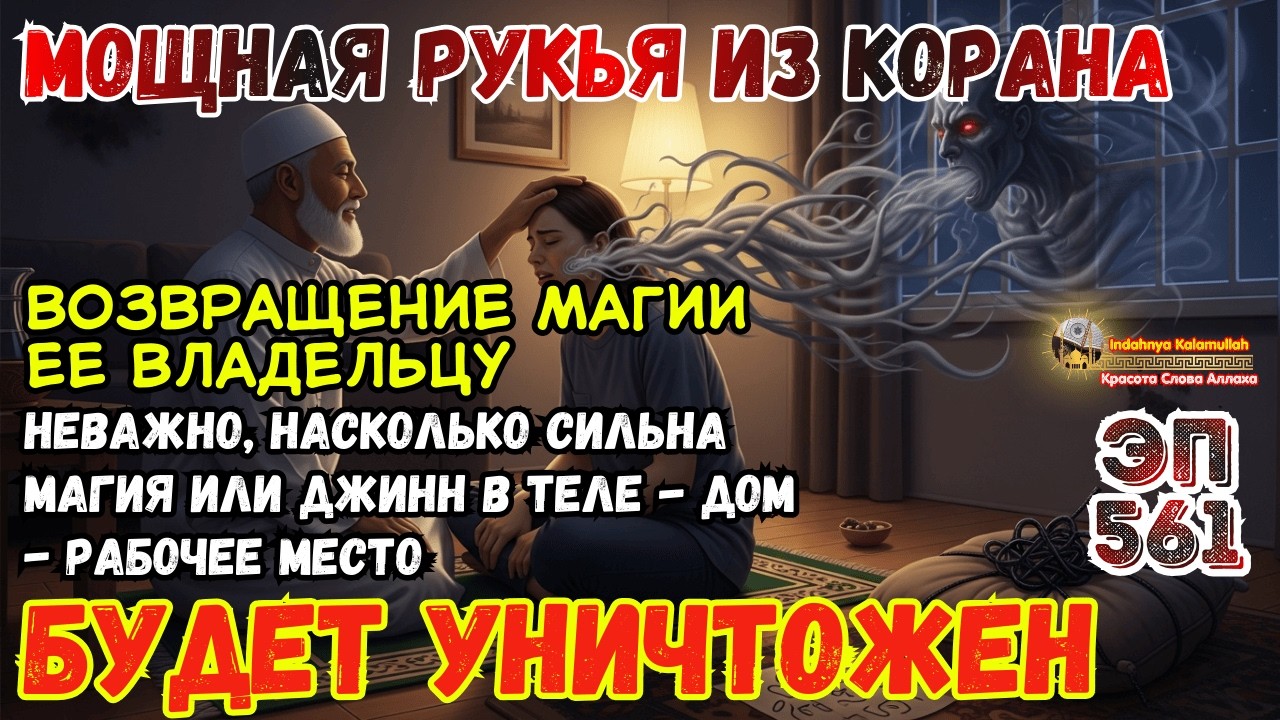 Мощная Рукья по Корану | Уничтожение Колдовства и Изгнание Джиннов | Эпизод 561