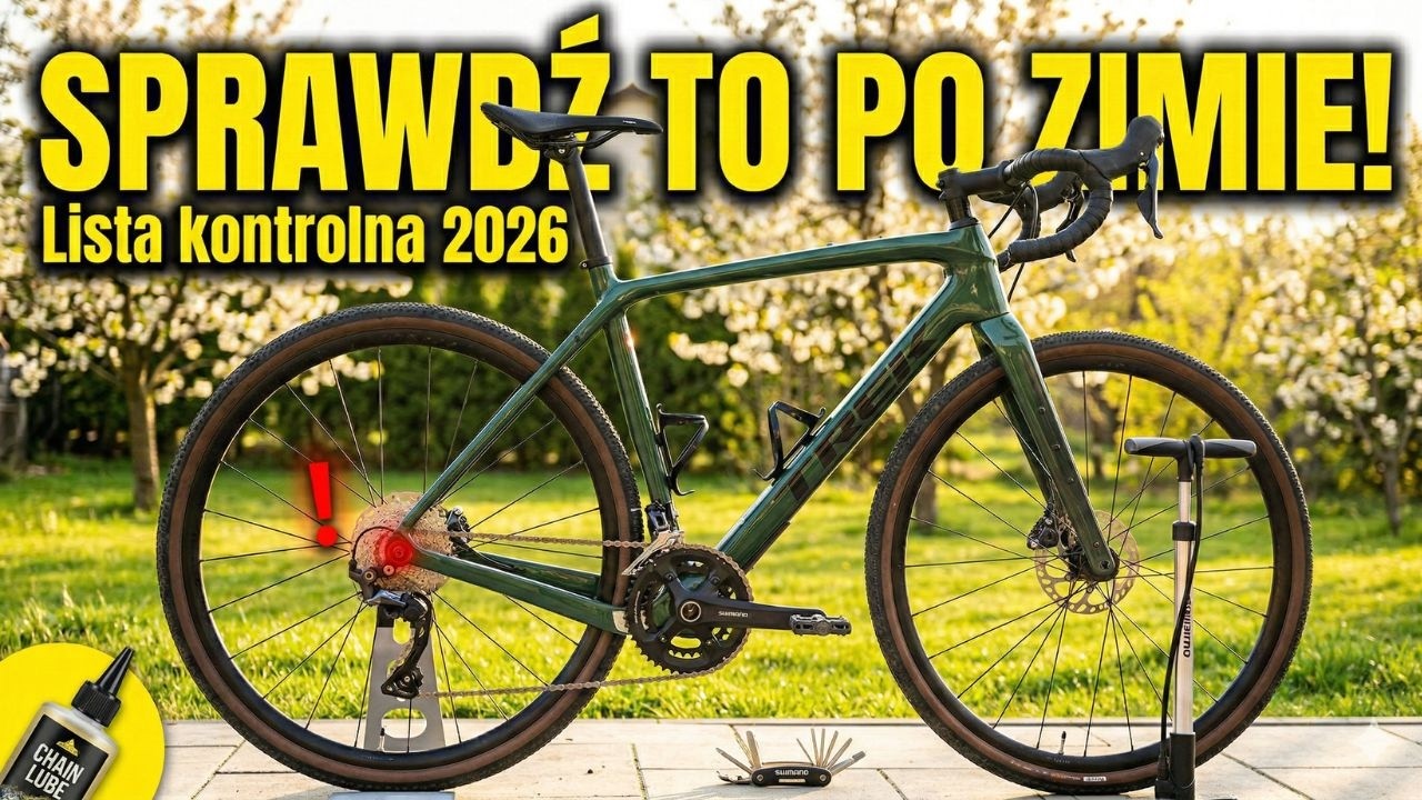 Pierwsza jazda może być ostatnią... Zrób serwis roweru po zimie w 15 minut!
