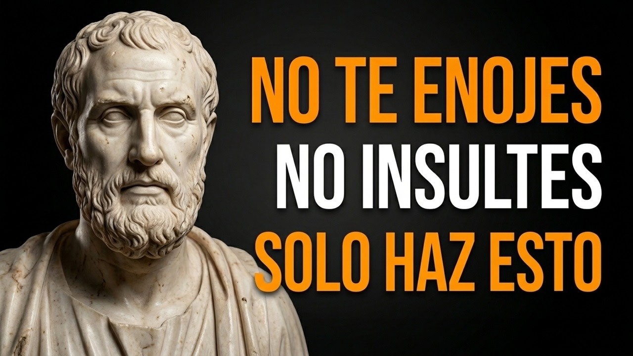 HAZ ESTO y NO VOLVERÁS a ENOJARTE por CULPA de NADIE | ESTOICISMO