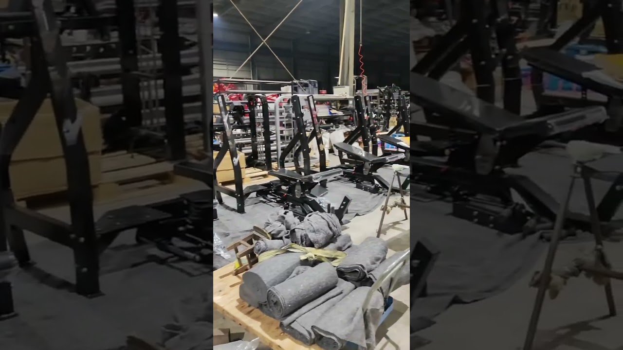 Real-shot video Chinese fitness equipment manufacturers