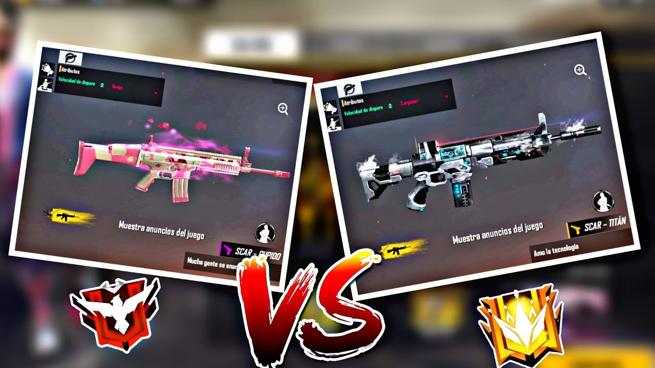 SCAR CUPIDO VS SCAR TITÁN, ¿CUAL ES MEJOR? - FREE FIRE