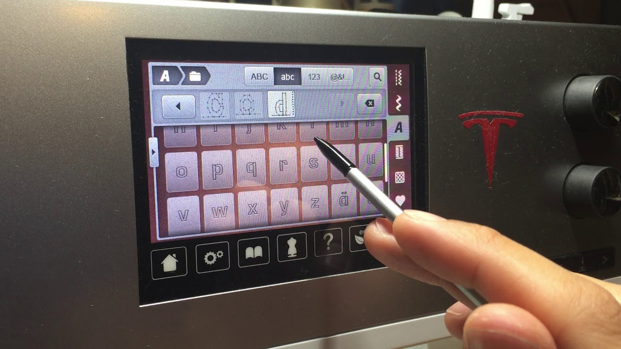 Bernina combining Decorative stitches and Alphabets