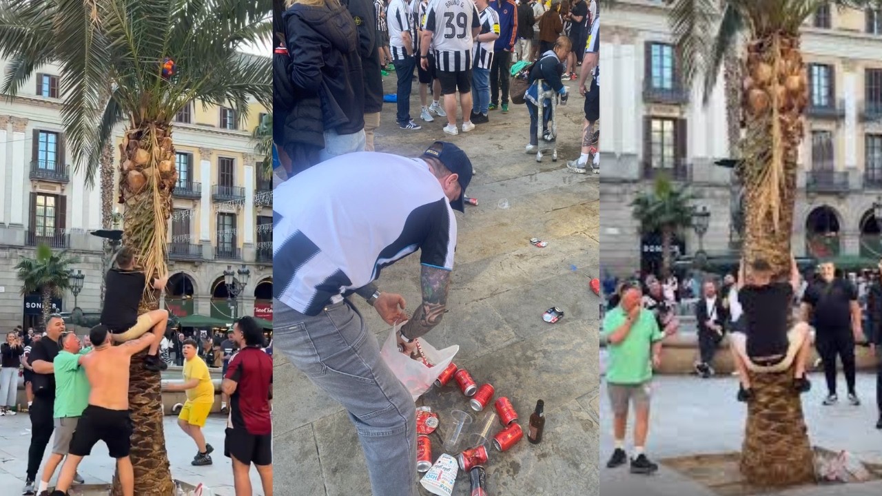 10,000 Newcastle United Fans Take Over Barcelona!!