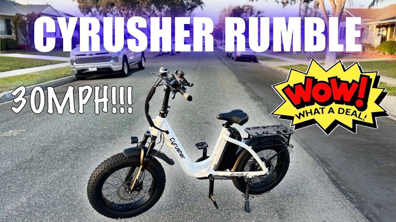 30 MPH E-bike At A Great Value | Cyrusher Rumble Review