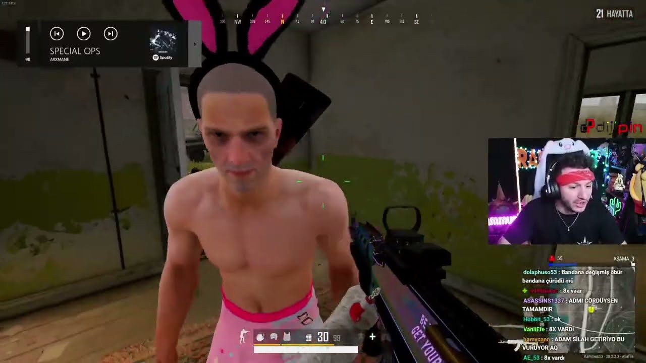 RAMMUS53 - GHOST'CULAR ARABA ILE KOVALIYOR I SALIN BENI  I PUBG