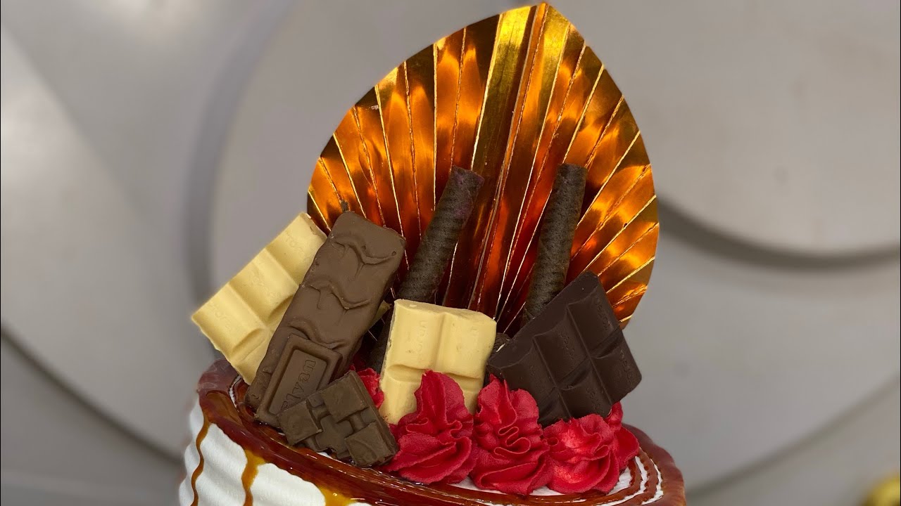 How to make Fan Cake Topper using paper, paper fan made easy, fan paper craft