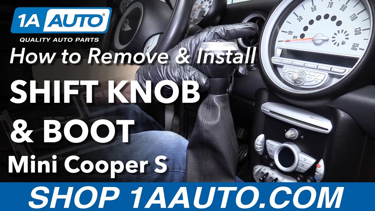 Как снять ручку переключения передач и чехол Mini Cooper S 07–13