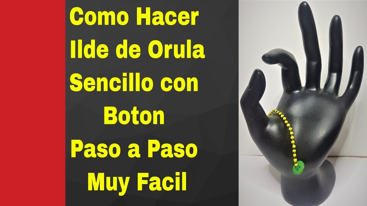 Como Hacer Ilde de Orula sencillo con Boton Paso a Paso Muy Facil