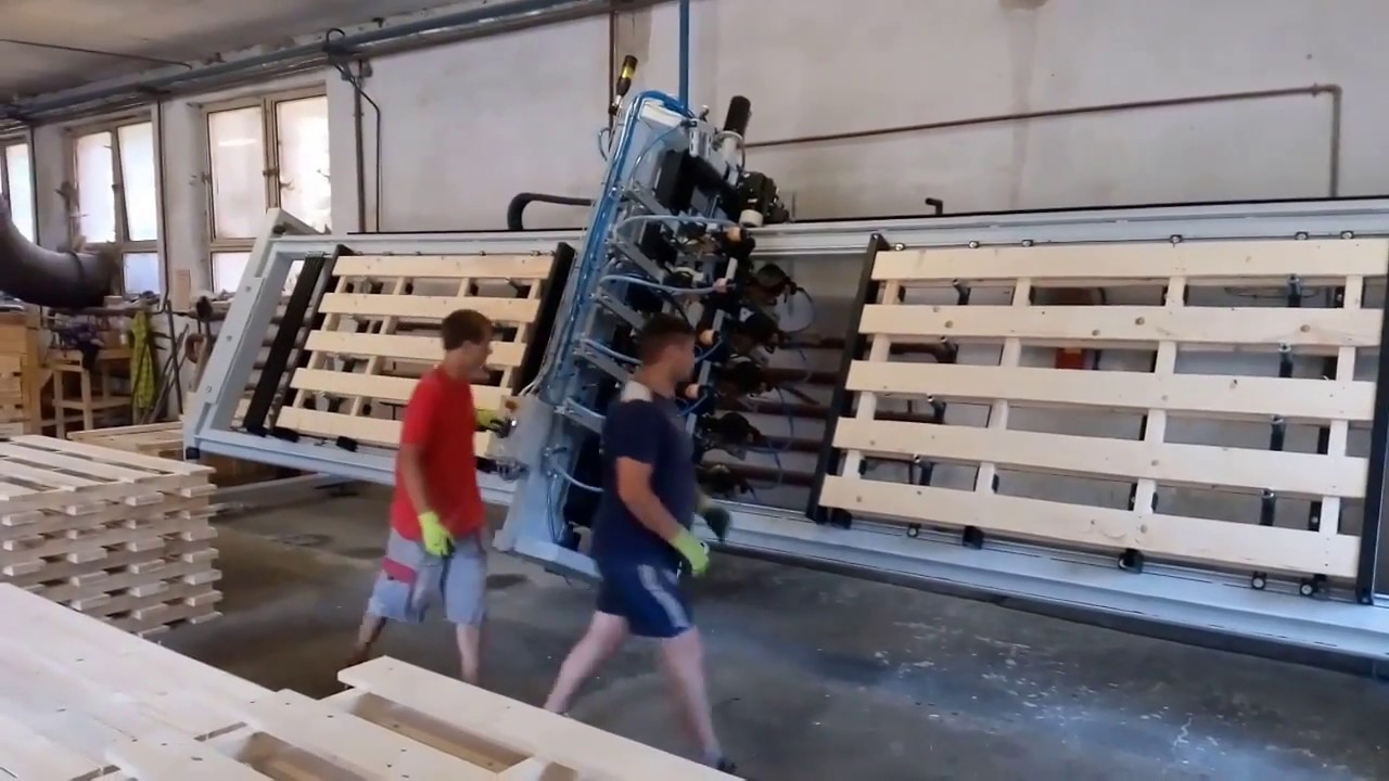 Oversize Pallet Top and Bottom Nailing Machine
