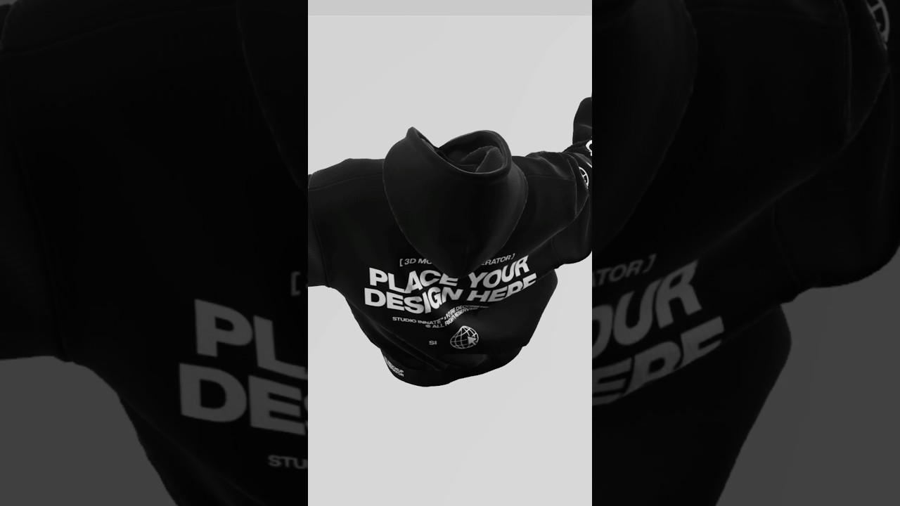 FREE 3D Mockup shop.studioinnate.com/360-floating-hoodie-hood-down/ #clothingbrand #freemockup