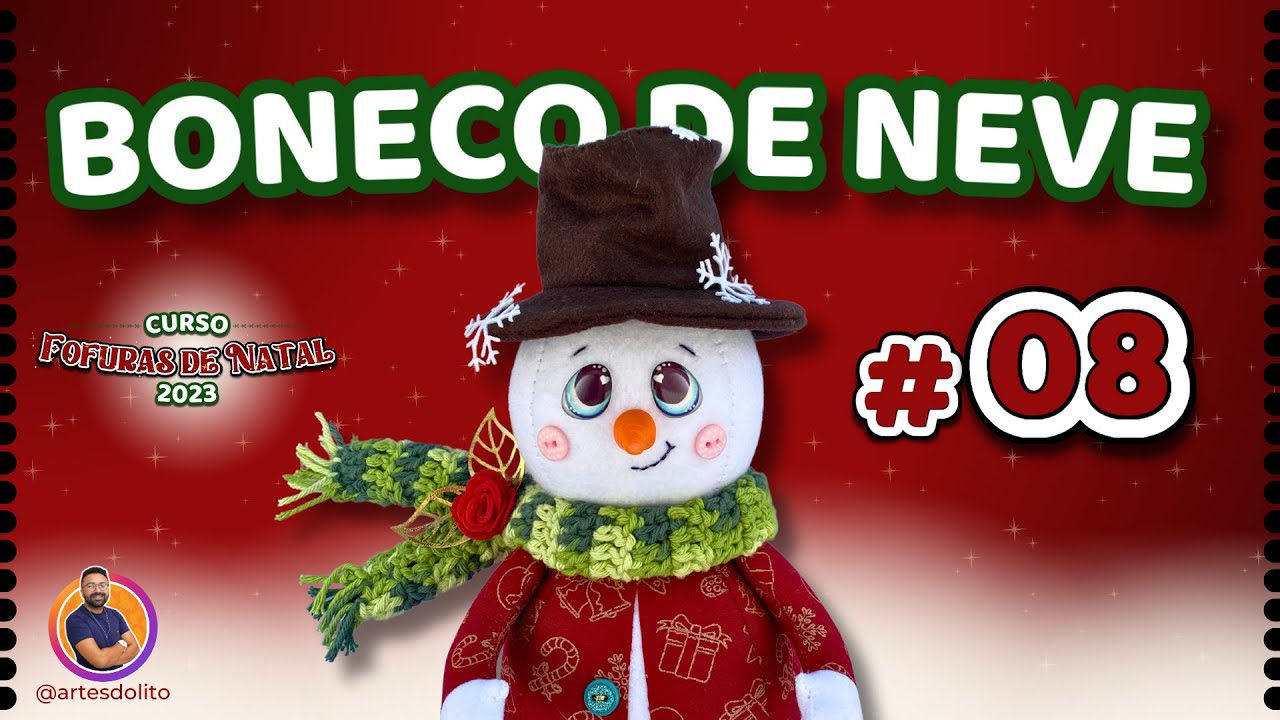 AULA 08 | FOFURAS DE NATAL 2023: Boneco de Neve
