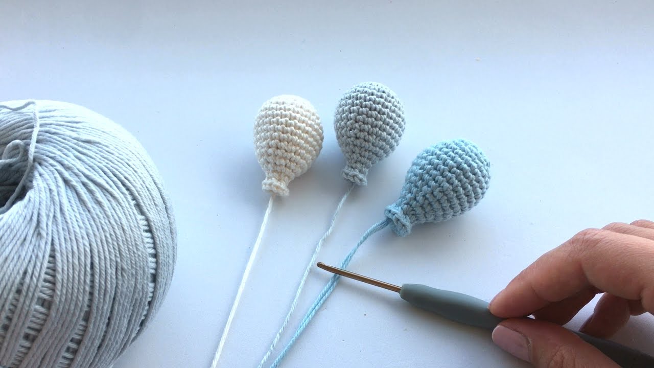 Como fazer balão de amigurumi