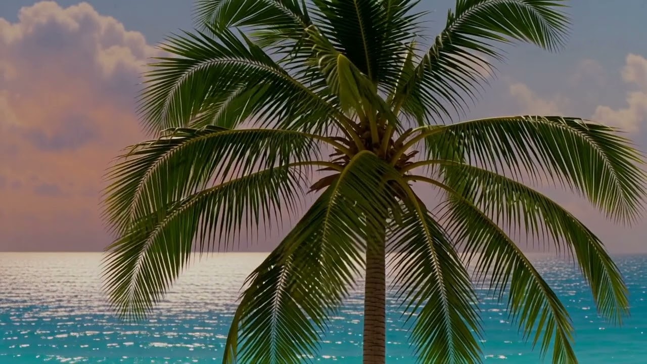 Tropical Stillness | Soft Music + Ocean Sparkle