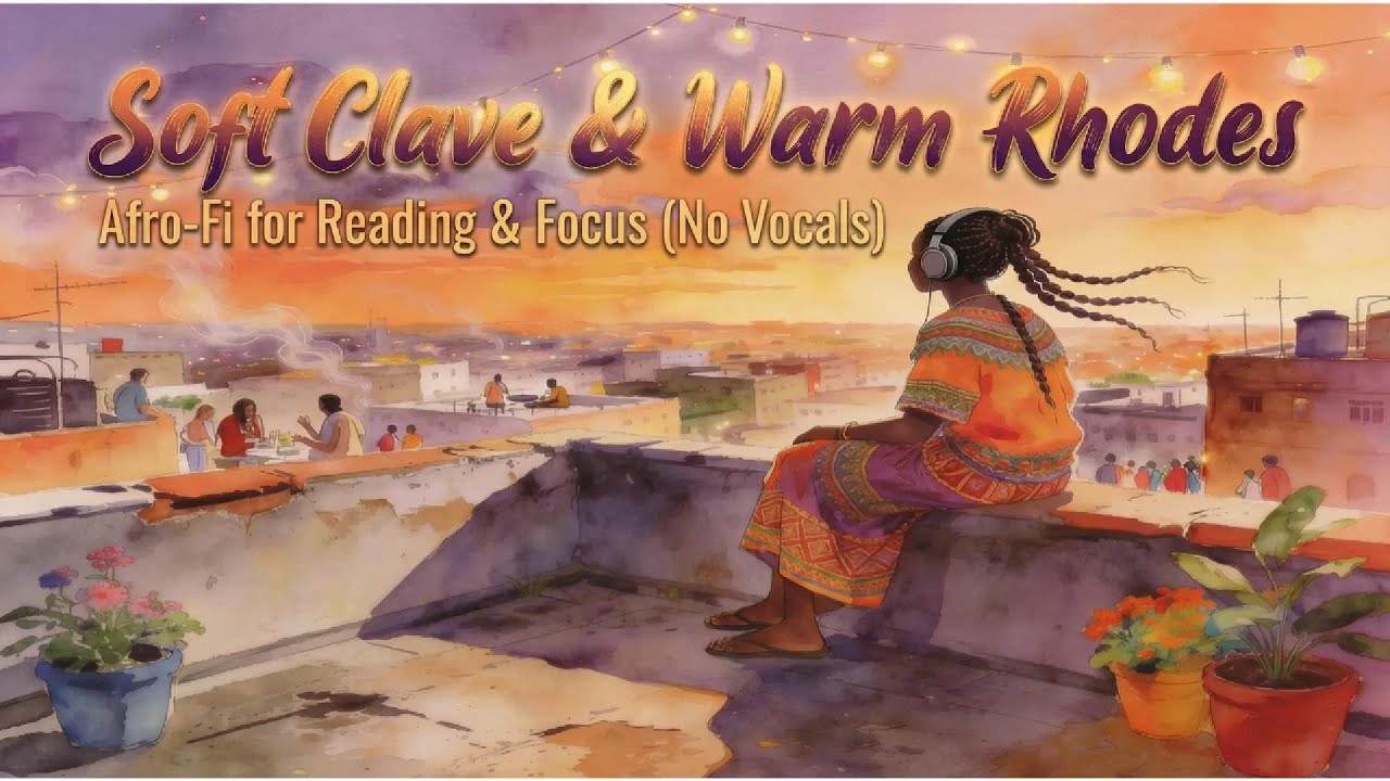 Soft Clave & Warm Rhodes: Afro-Fi for Reading & Focus (No Vocals)