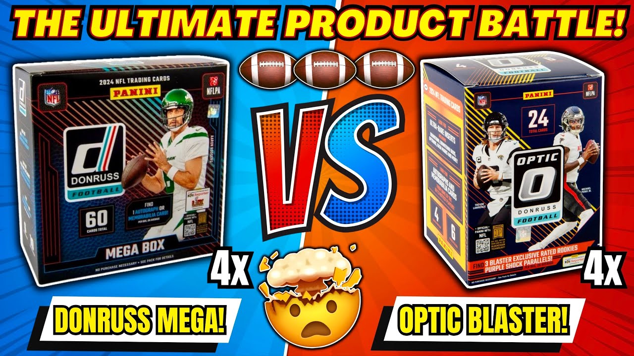 *THE ULTIMATE PRODUCT BATTLE!🤯 2024 DONRUSS FOOTBALL MEGA BOX vs OPTIC BLASTER BOX!🏈