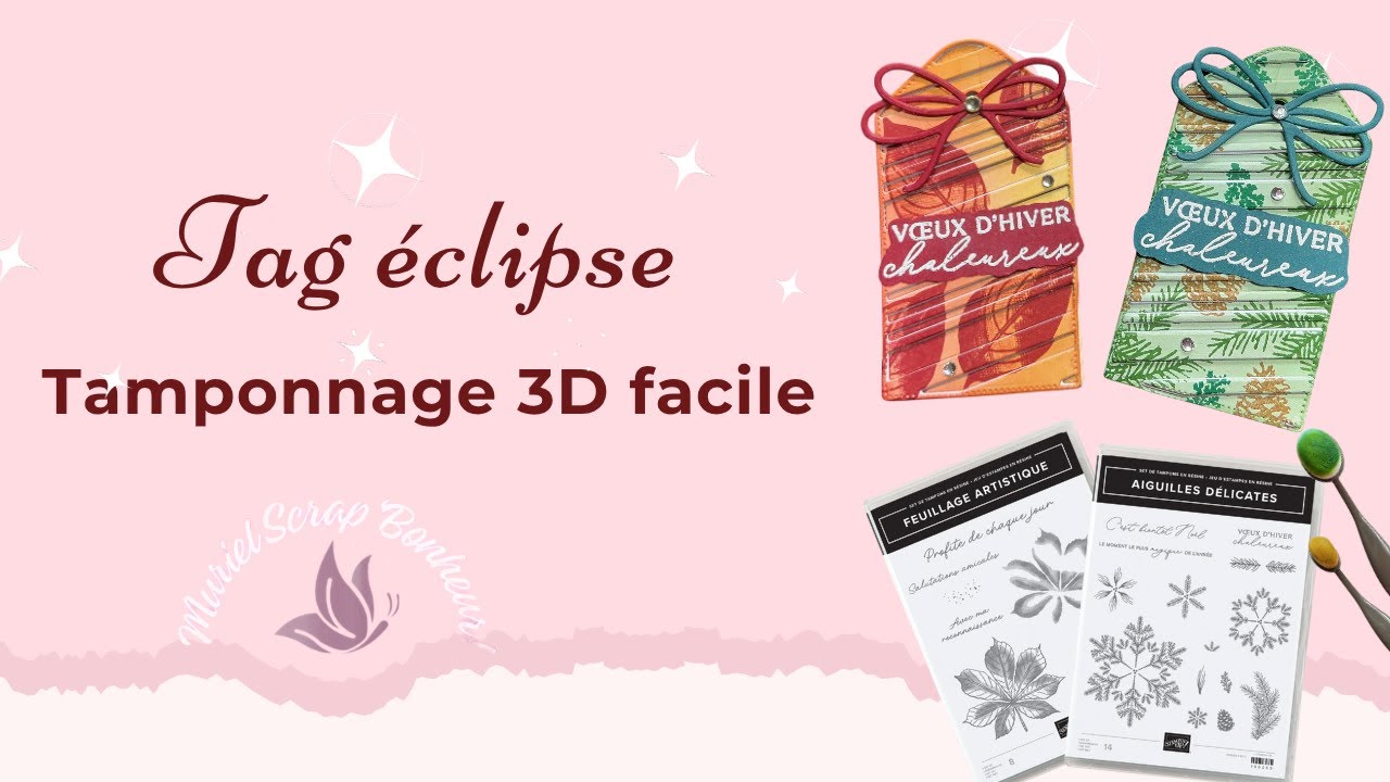 ✨ Étiquette Éclipse – Tamponnage 3D en positif et négatif