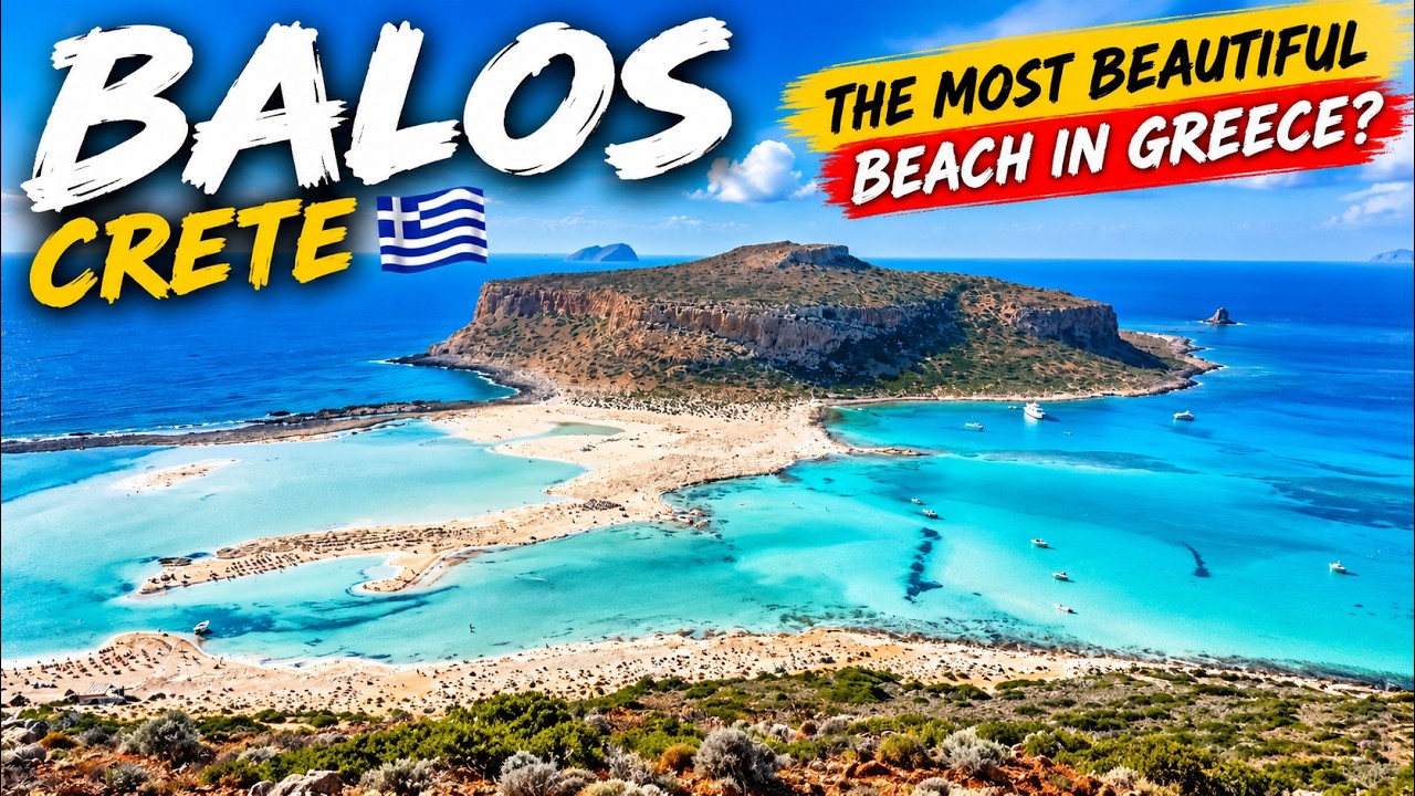 The MOST BEAUTIFUL Place in Greece! 🇬🇷 Balos Beach | Crete 4K