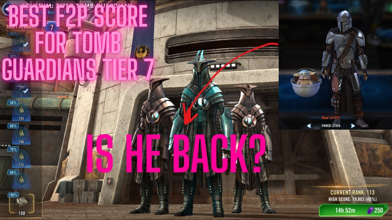 BAM IS THE KEY?     COLISEUM GUIDE FOR TIER 7 40 PERCENT AGAINST THE ZEFFO GUARDIANS