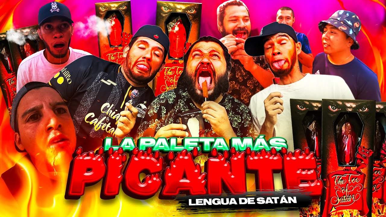 🔥 LA PALETA MÁS PICANT3 DEL MUNDO con El CREW🔥  | 🥵LA LENGUA DE SATAN🥵