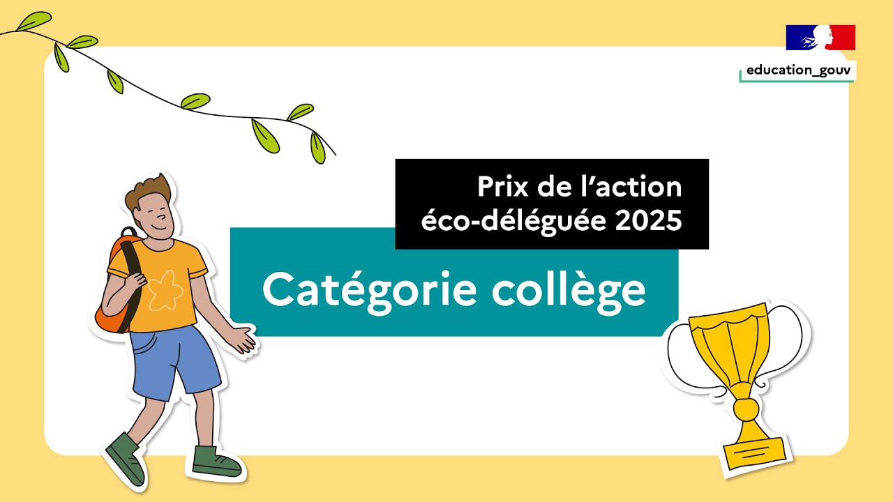 Prix de l’action éco-déléguée 2025 : catégorie collège