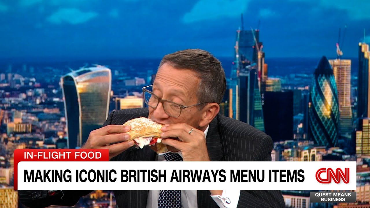 Richard Quest Explores the History of British Airways Menu Items