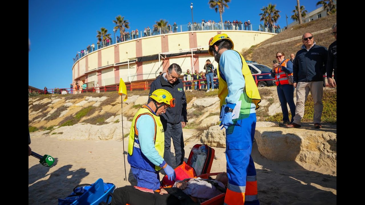 Cádiz realizó el simulacro de tsunami más grande de España