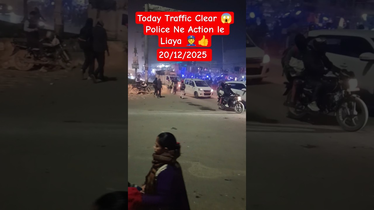 Today Traffic Clear 😱 | Police Ne Action Le Liya 👮👍 | Noida Road Live Update #shorts #viral #noida