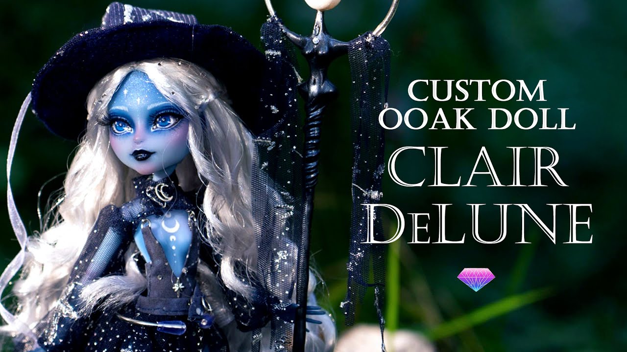 Doll Repaint - Making a Lunar Witch! Clair DeLune - OOAK Doll