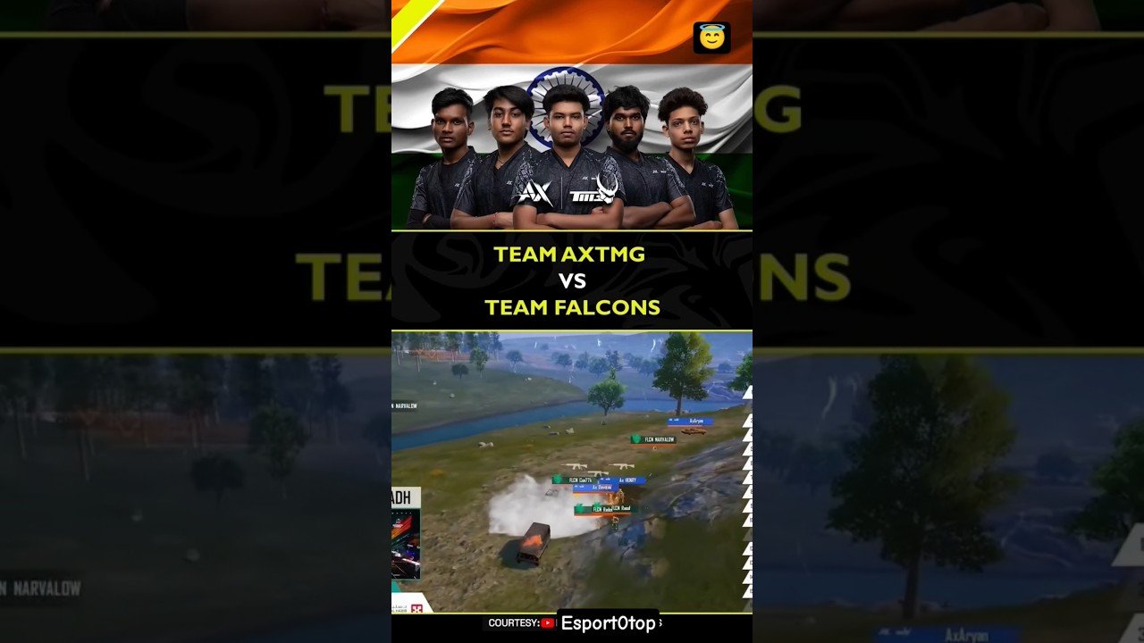 India's Team AXTMG vs Team Falcons #shorts #ewc #pmwc #pubgmobile