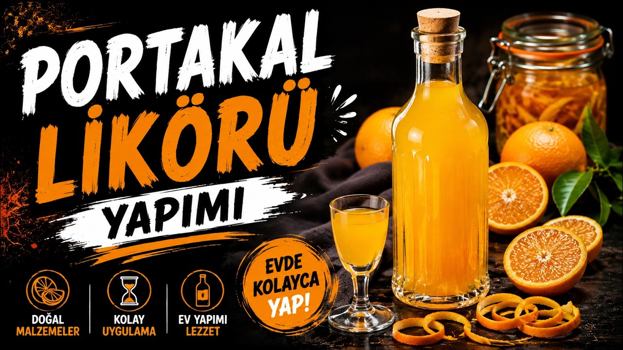 PORTAKAL LİKÖRÜ YAPIMI --1 lt 4 te 1 malıyet-- // DETAYLI,UYGULAMALI ANLATIM //