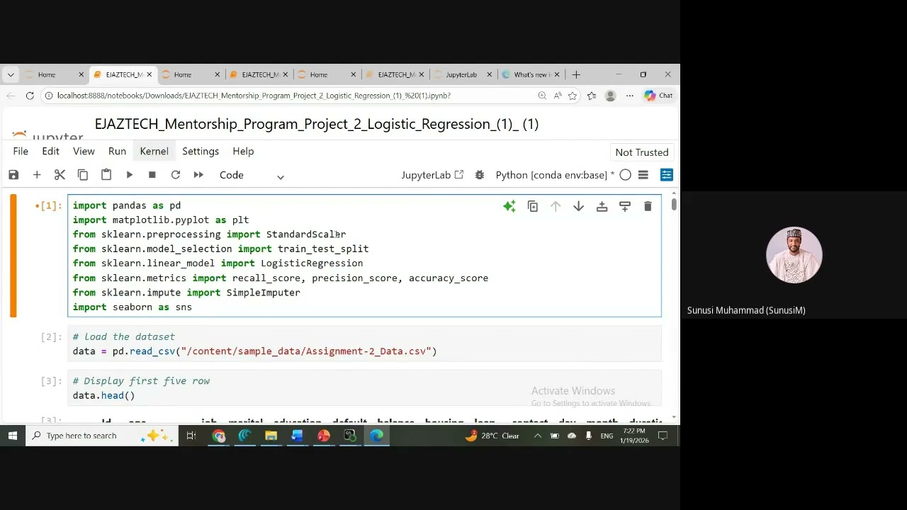 Handson Session: Supervised learning, logistic Regression in hausa