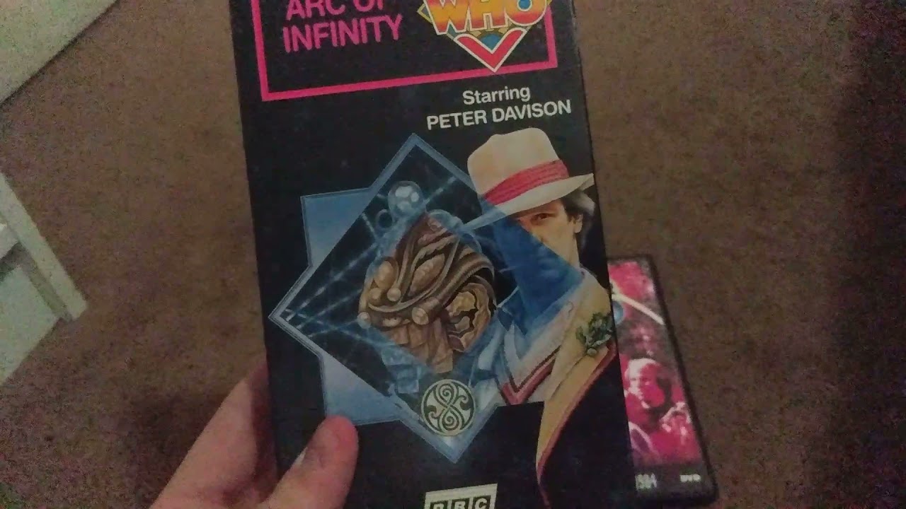 Two versions of Doctor who arc of infinity VHS to DVD