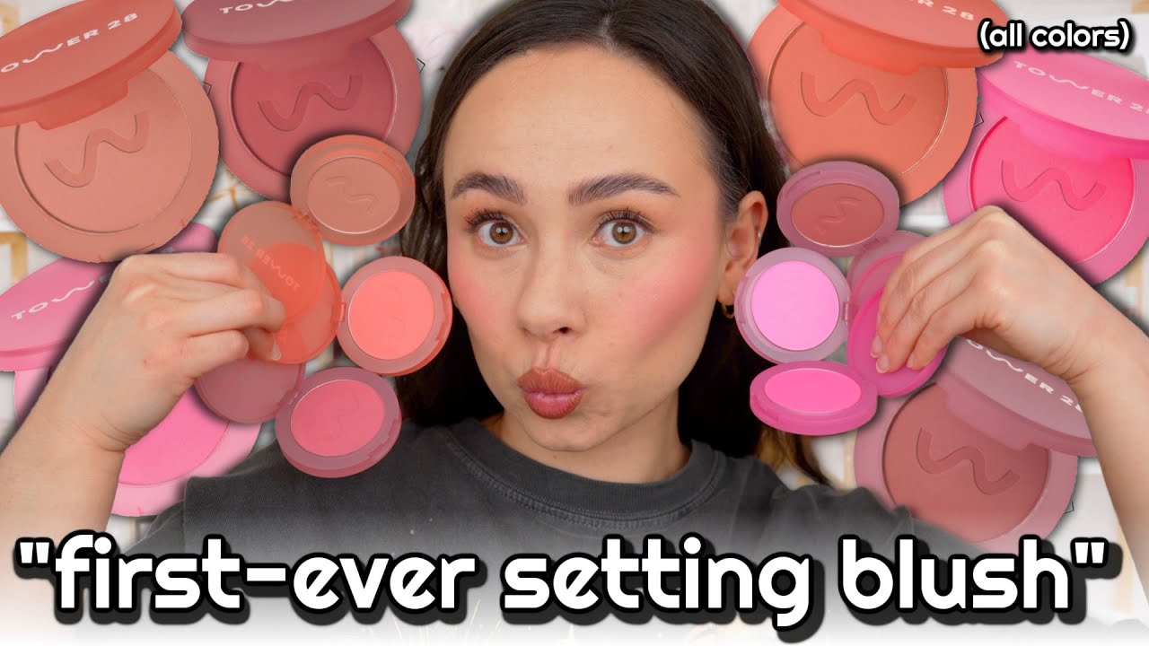 THE MOST BLURRING BLUSH EVER?! Tower 28 GetSet Blur + Set Matte Powder Blush 😳
