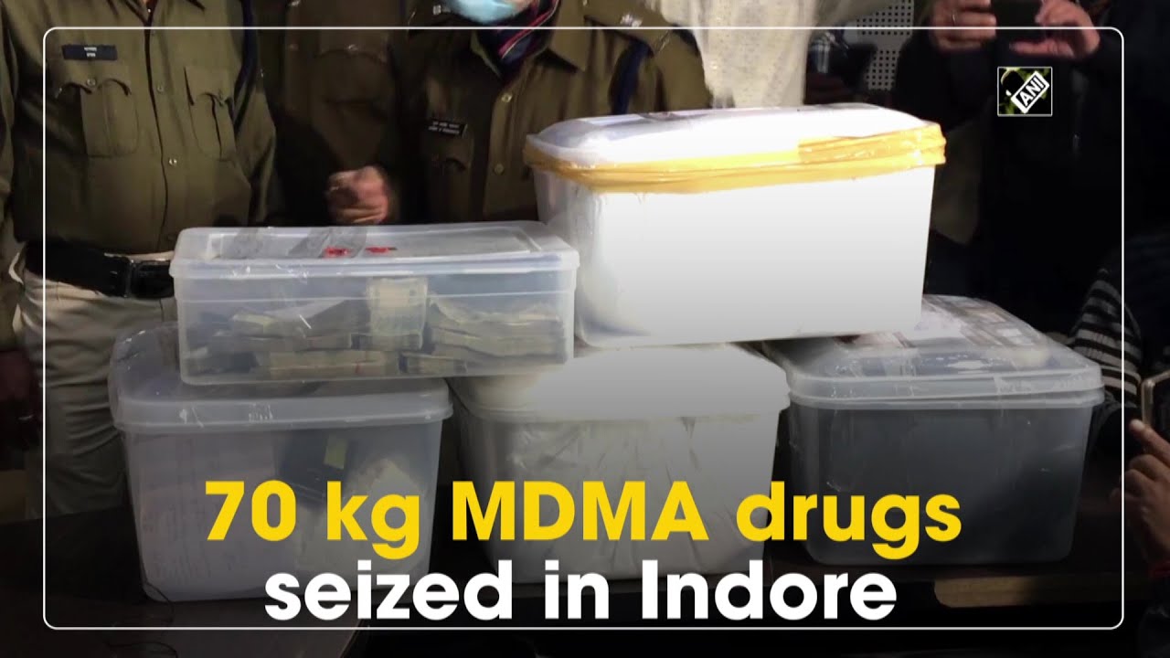 70 kg MDMA drugs seized in Indore  - Crime Update
