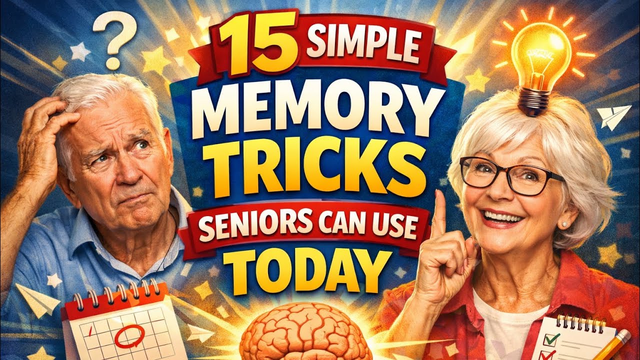 15 Simple Memory Tricks Seniors Can Use Today #over60 #afterage60 #seniorhealth #healthyaging