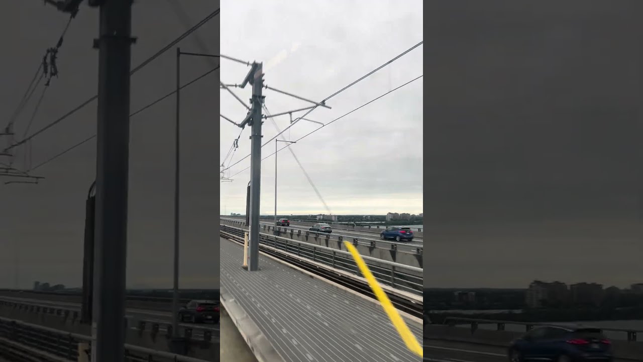 REM Montreal: High-Tech Steel on Tracks Over the Bridge