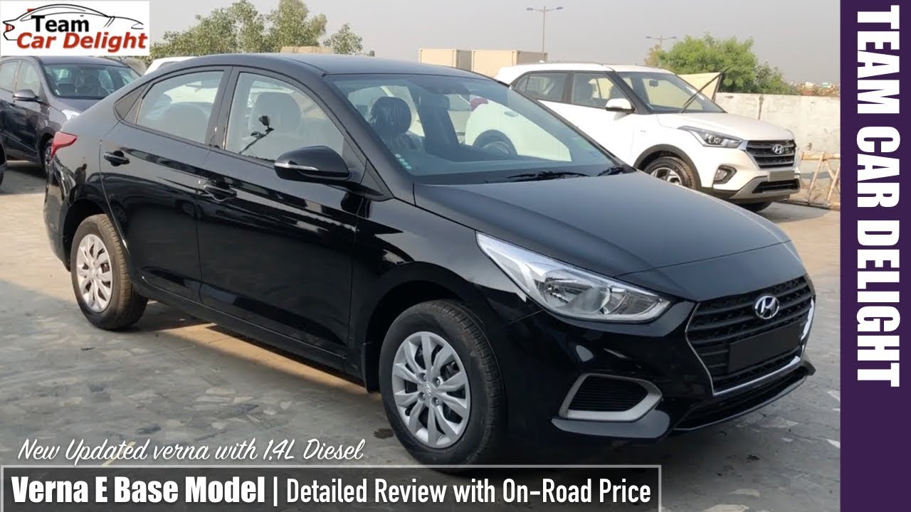 Hyundai Verna 2018 Base Model E Detailed Review with On Road Price | Verna Base Model