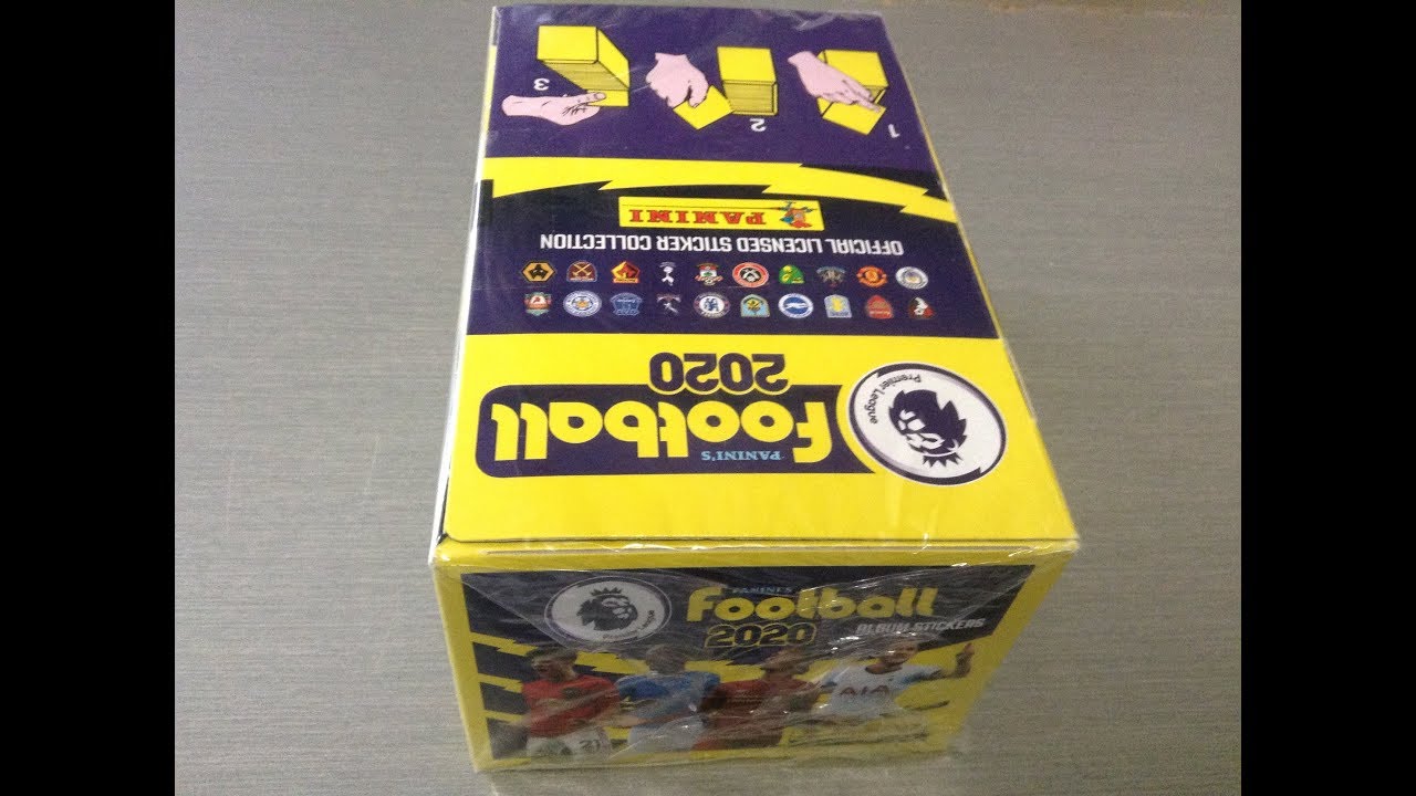 PANINI FOOTBALL PREMIER LEAGUE 2020 ***FULL BOX/100 PACKETS***