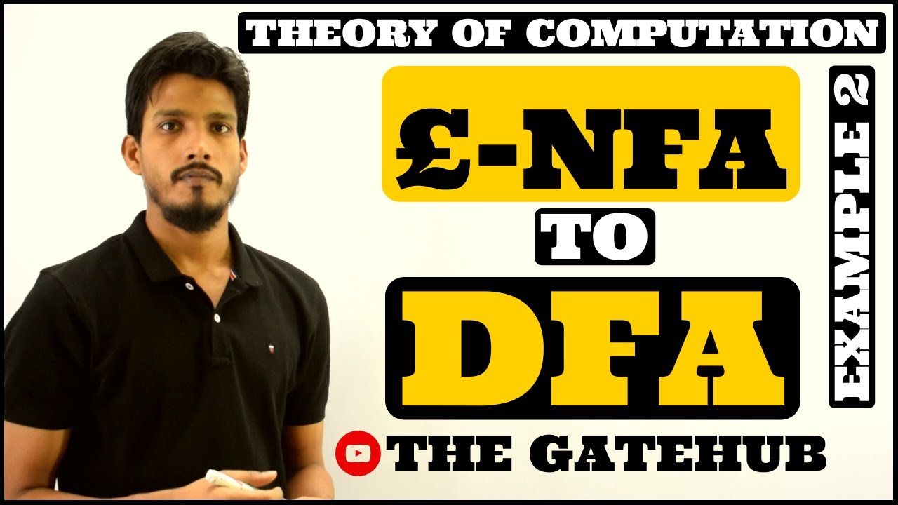 Epsilon NFA to DFA Example 2 |  Conversion of Epsilon NFA to DFA | GATECS | TOC