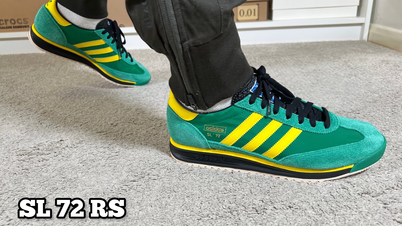 Обзор Adidas SL 72 RS Green& Yellow. Пешком.